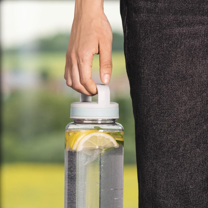Xavax To Go liquid bottle, 1250 ml, plastic, light, transparent