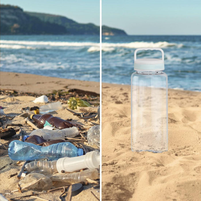 Xavax To Go liquid bottle, 1250 ml, plastic, light, transparent