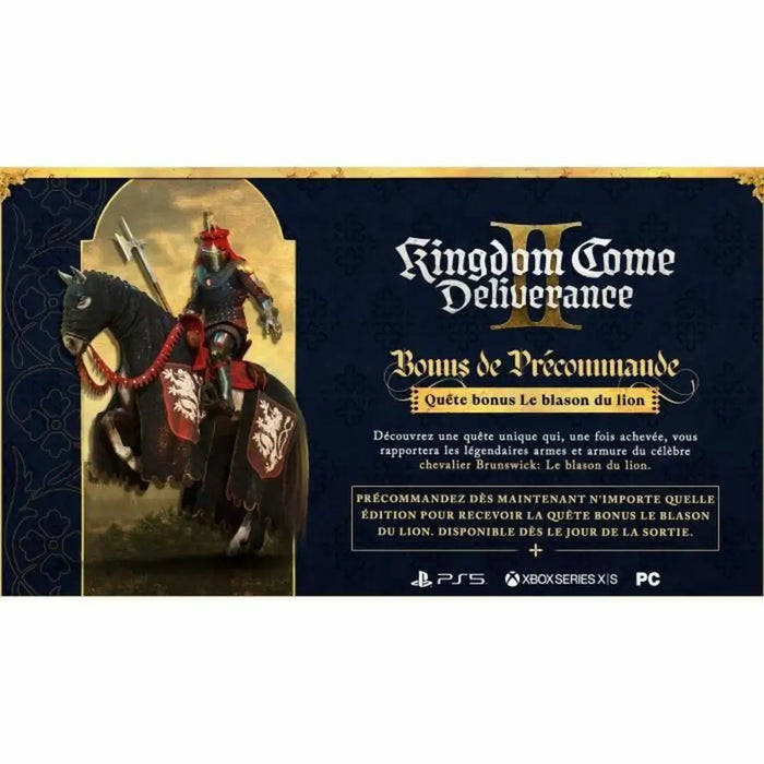 Xbox Series X Video Game Deep Silver Kingdom Come: Deliverance II - Edición Día Uno - Електроника Игри<<<Компютри|
