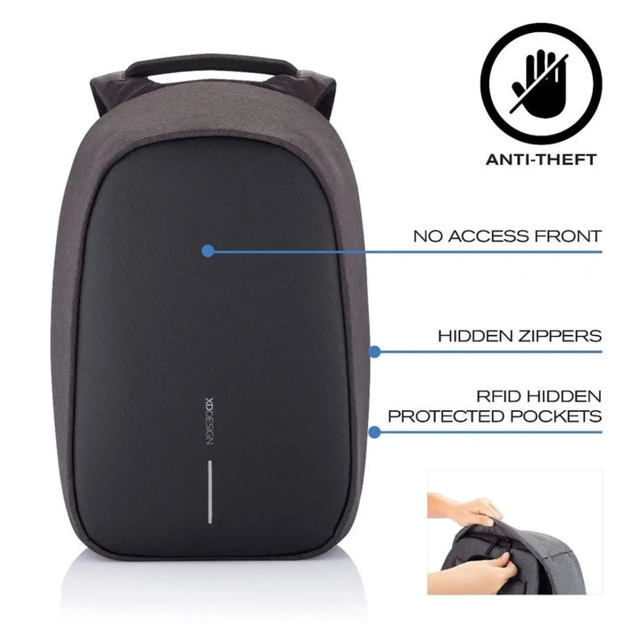 XD DESIGN ANTI-THEFT BACKPACK BOBBY HERO REGULAR BLACK P/N: P705.291 - RucksacksBAG-PLE<<<LuggageBAG<<<ActionPL