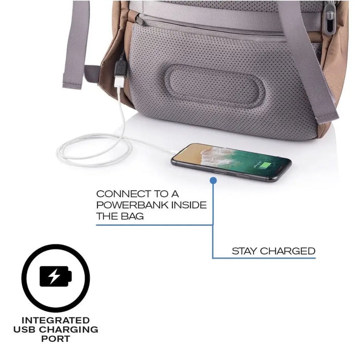 XD DESIGN ANTI-THEFT BACKPACK BOBBY SOFT BROWN P/N: P705.796 - RucksacksBAG-PLE<<<LuggageBAG<<<ActionPL