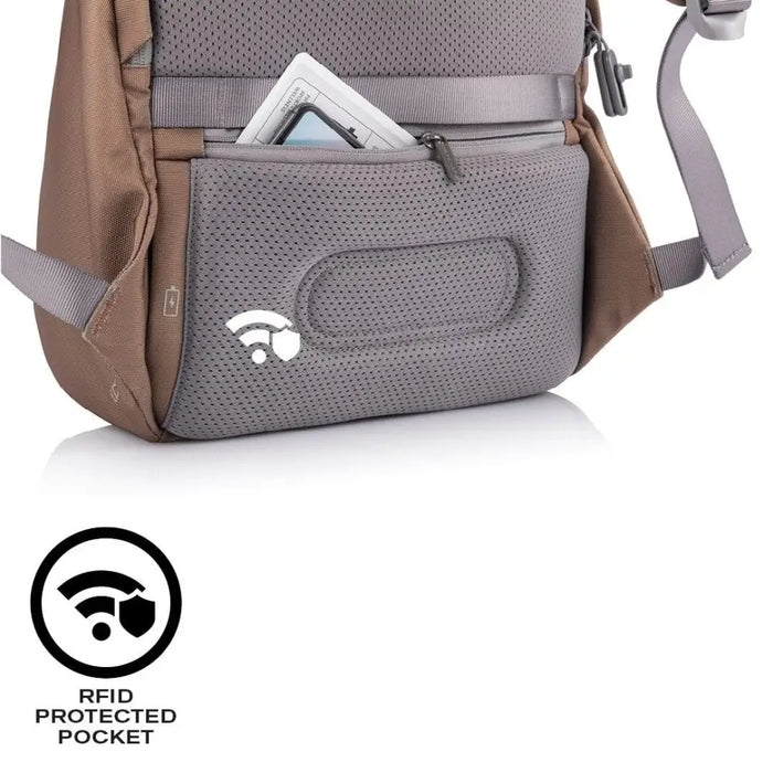 XD DESIGN ANTI-THEFT BACKPACK BOBBY SOFT BROWN P/N: P705.796 - RucksacksBAG-PLE<<<LuggageBAG<<<ActionPL
