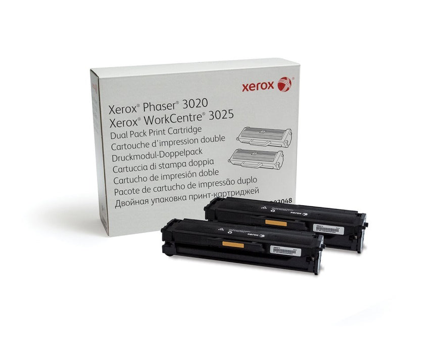 Xerox Phaser 3020 / WorkCentre 3025 Dual Pack Print Cartridge