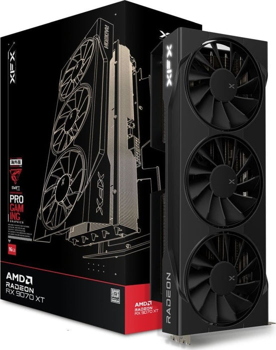 Graphics card. XFX Swift RX 9070XT 3-FAN Gaming E. 16G