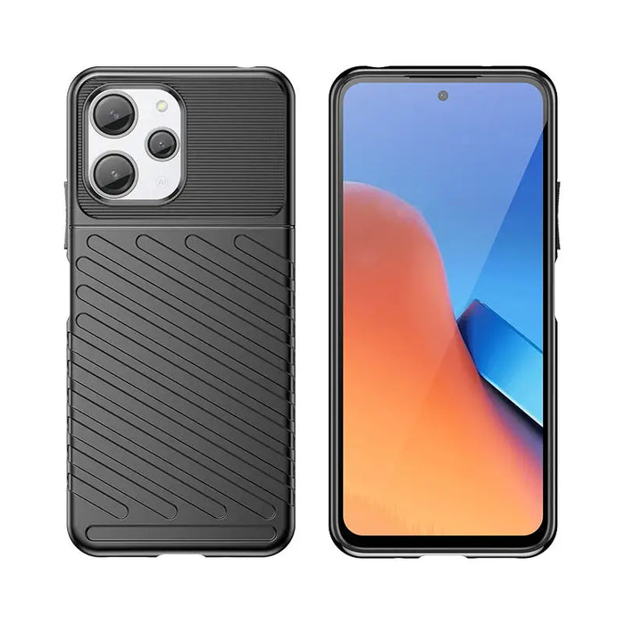 Xiaomi Redmi 12 Thunder Case - black - Cell phone cases and covers<<<HurtelXML