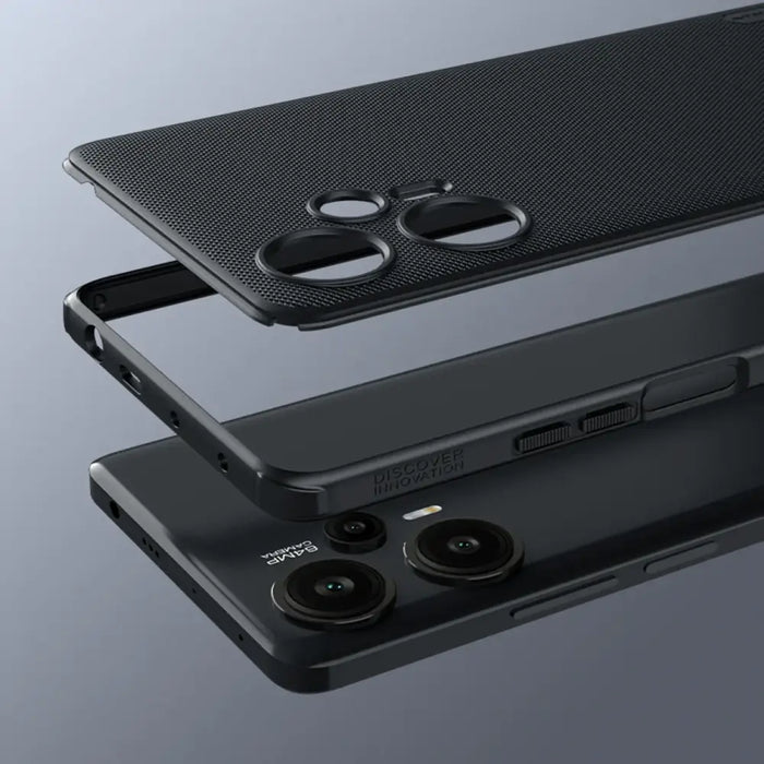 Xiaomi Redmi Note 12 Turbo / Xiaomi Poco F5 Armored Case Nillkin Super Frosted Shield Pro Armored Cover - Black - Cell