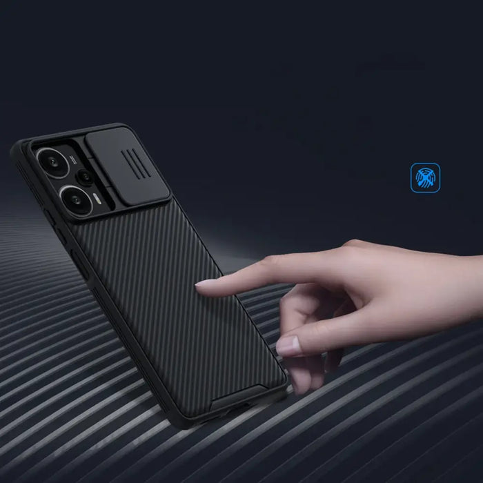 Xiaomi Redmi Note 12 Turbo / Xiaomi Poco F5 Armored Case with Nillkin CamShield Pro Case - Black - Cell phone cases