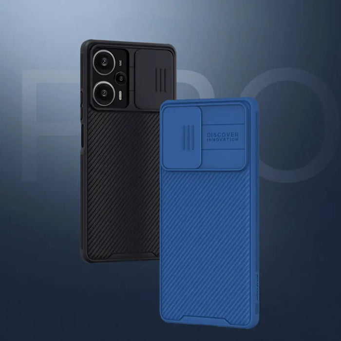 Xiaomi Redmi Note 12 Turbo / Xiaomi Poco F5 Armored Case with Nillkin CamShield Pro Case - Black - Cell phone cases