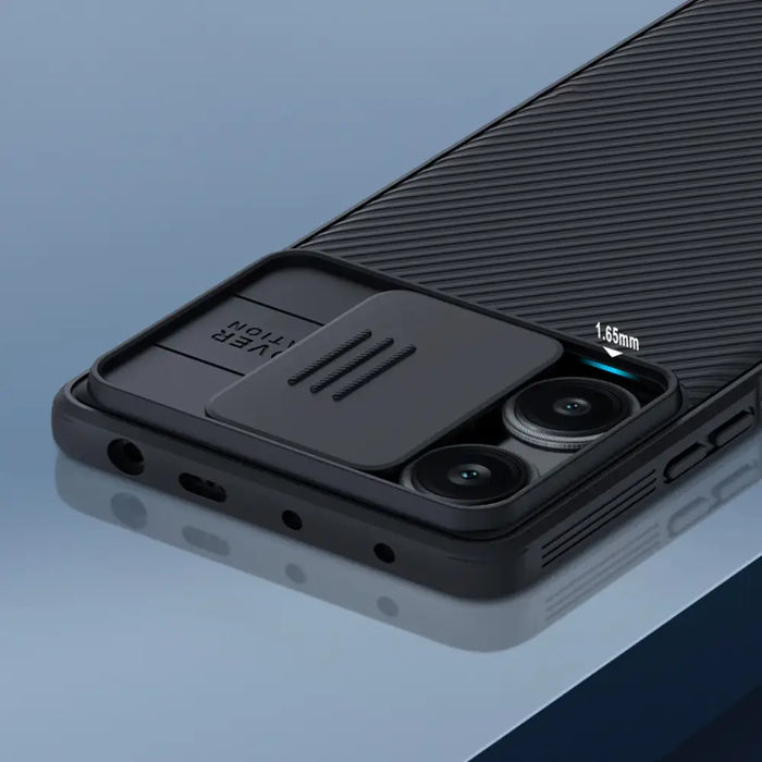 Xiaomi Redmi Note 12 Turbo / Xiaomi Poco F5 Armored Case with Nillkin CamShield Pro Case - Black - Cell phone cases