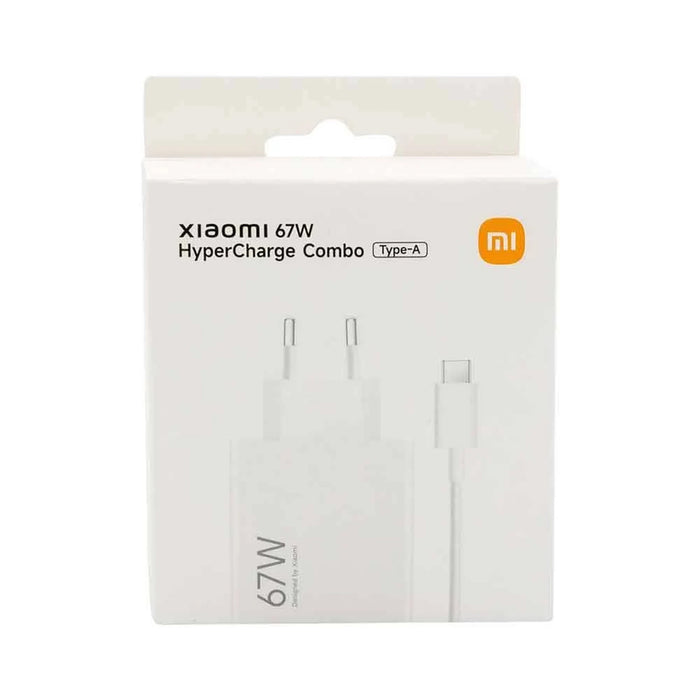 Xiaomi BHR9465EU 67W 6.2A USB-A wall charger with USB-C cable - white