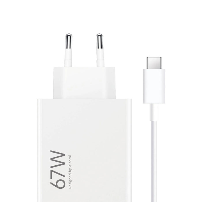 Xiaomi BHR9465EU 67W 6.2A USB-A wall charger with USB-C cable - white