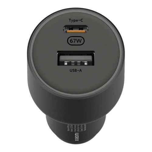 Xiaomi Mi Car Charger 67W USB-A + Type-C Black EU BHR6814GL