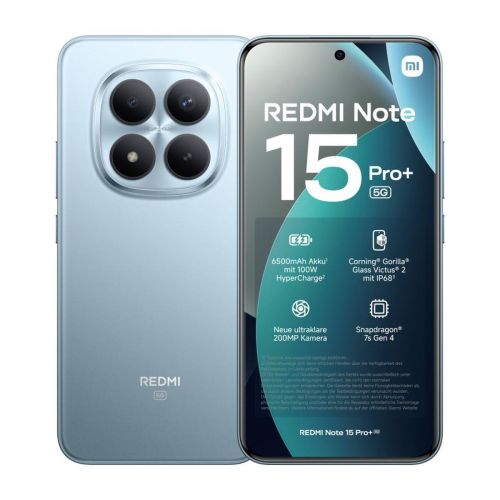 Xiaomi Redmi Note 15 Pro+ 5G 8GB RAM 256GB No Charger Blue EU MZB0MI3EU