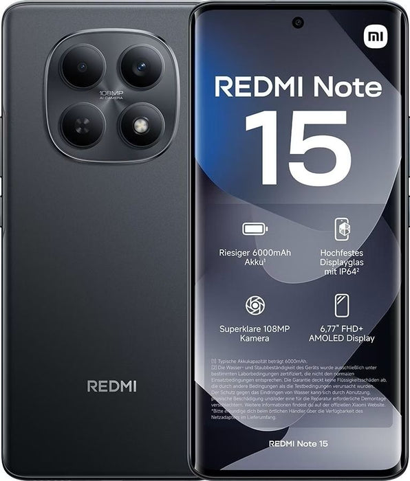 Smartphone Xiaomi Redmi Note 15 6/128 Black