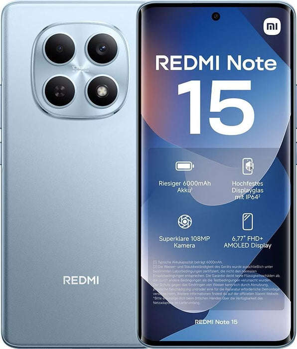 Smartphone Xiaomi REDMI NOTE 15 6 GB RAM 128 GB Blue