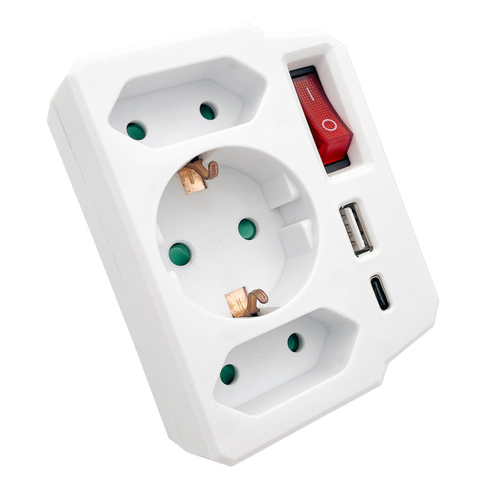 Splitter XMART 3 GN. KEY USB-A/-C SQ-GBKU01