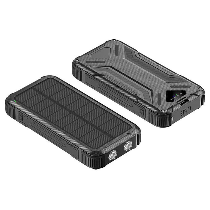 SOLAR CHARGER XMART 16000 mAh with LED flashlight and WIRELESS CHAR