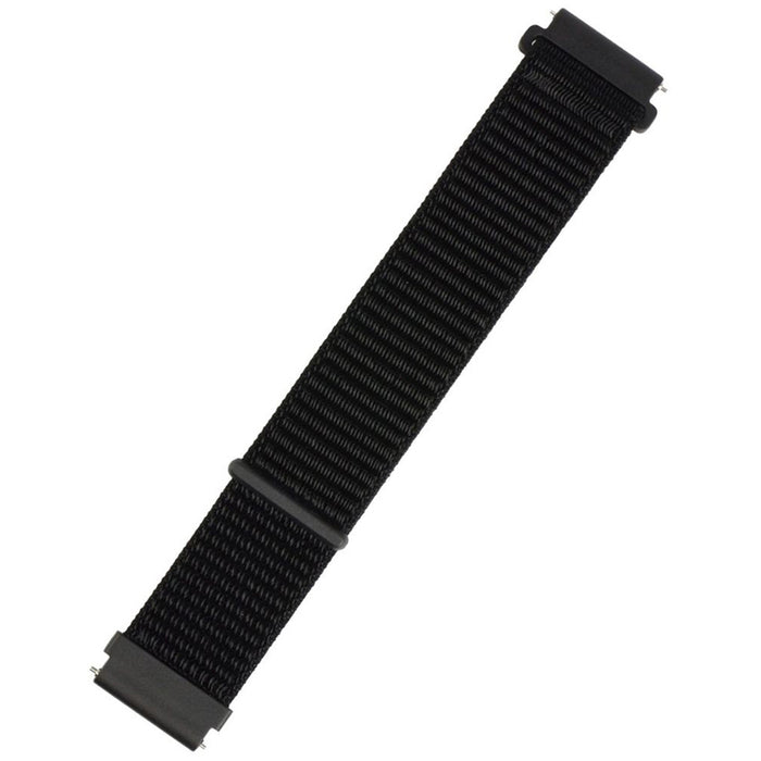 XMART 22 MM FABRIC DARK BLACK TEXTILE STRAP