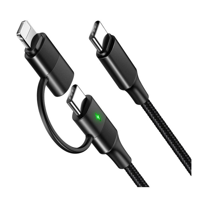 CABLE XMART TYPE-C TO TYPE-C+LIGHTNING