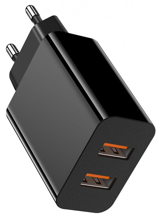 Charger X-MART Dual USB CHARGER 18W Black
