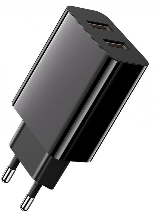 Charger X-MART Dual USB CHARGER 18W Black