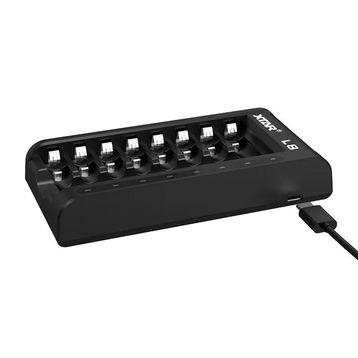 Battery charger AA/AAA 1,5 V i 1,2V, smart - 8 slots