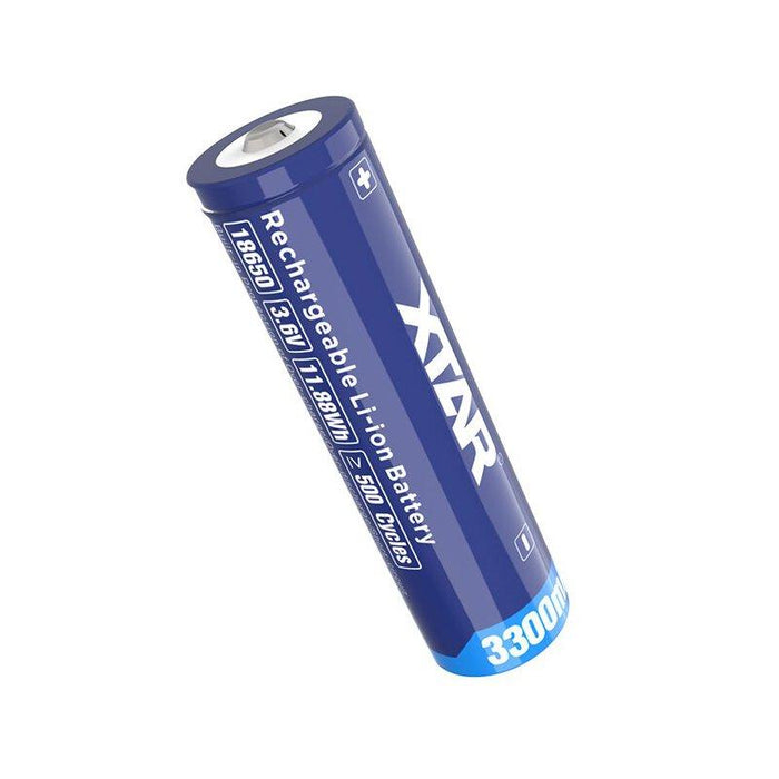 Rechargeable battery XTAR for flashlights 18650 with protection, 3300mAh, Li-ion