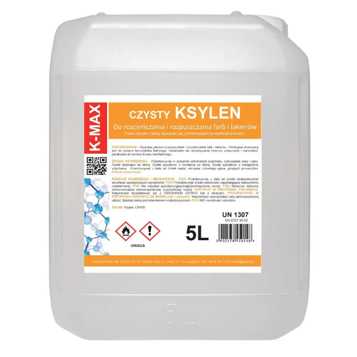 Xylene solvent organic thinner for paints and varnishes K-MAX 5L - *Temporary category<<<HurtelXML