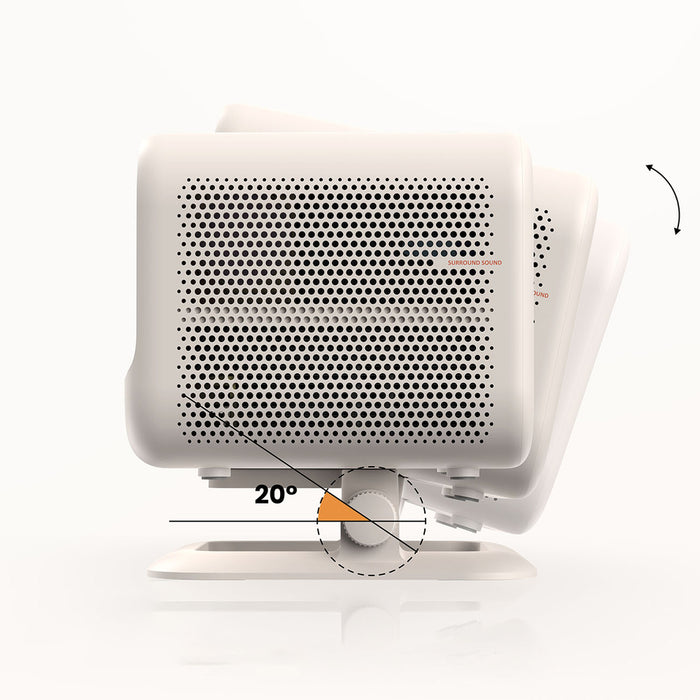 Yaber L2 Plus LCD FullHD 1080p Multimedia Projector with JBL Speakers - Beige