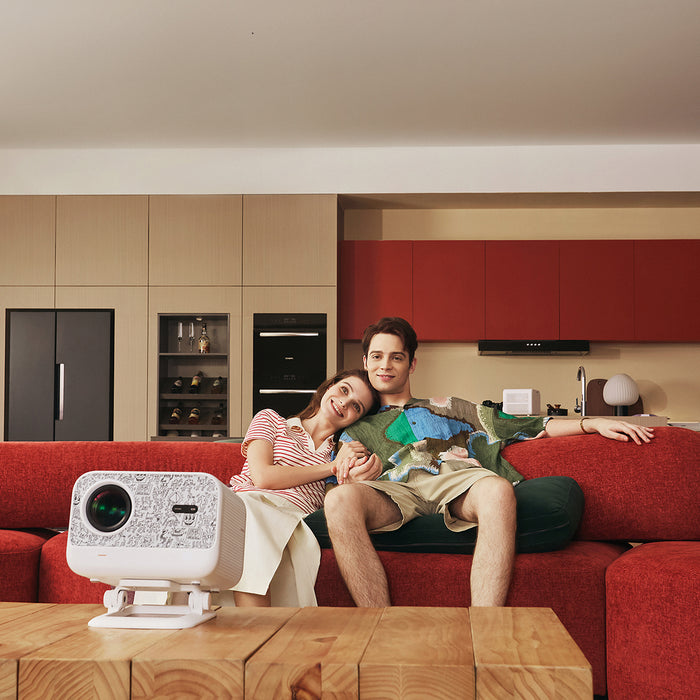 Yaber L2 Plus LCD FullHD 1080p Multimedia Projector with JBL Speakers - Beige