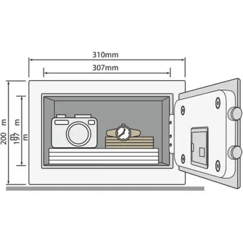YALE SAFE YSG/200/DB1 - Сейфове<<<Сейфове и метални кутии<<<Инструменти и железария<<<Praktiker&&&Safes
