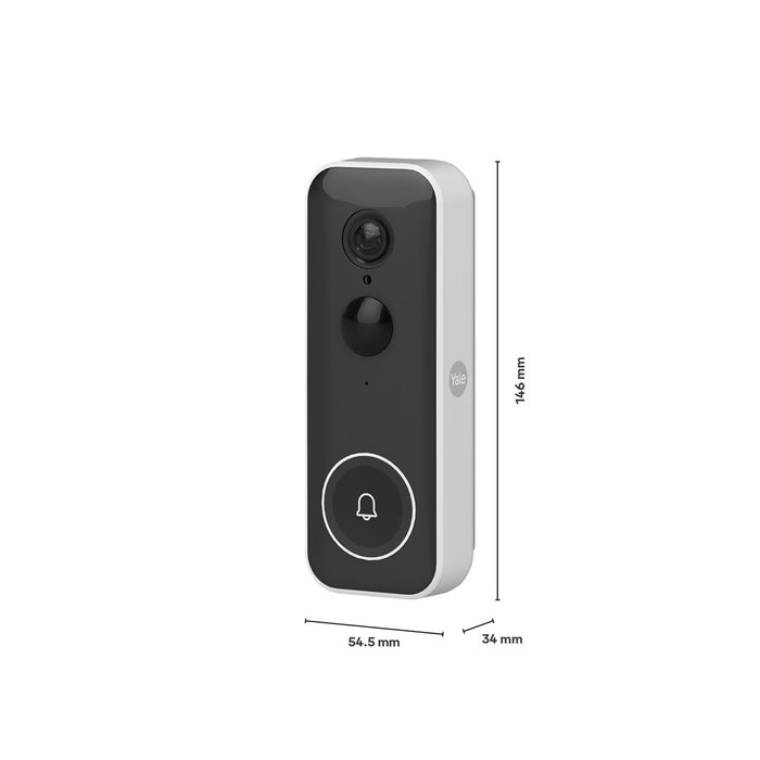Yale SV-VDB-1A-W doorbell chime Black, White