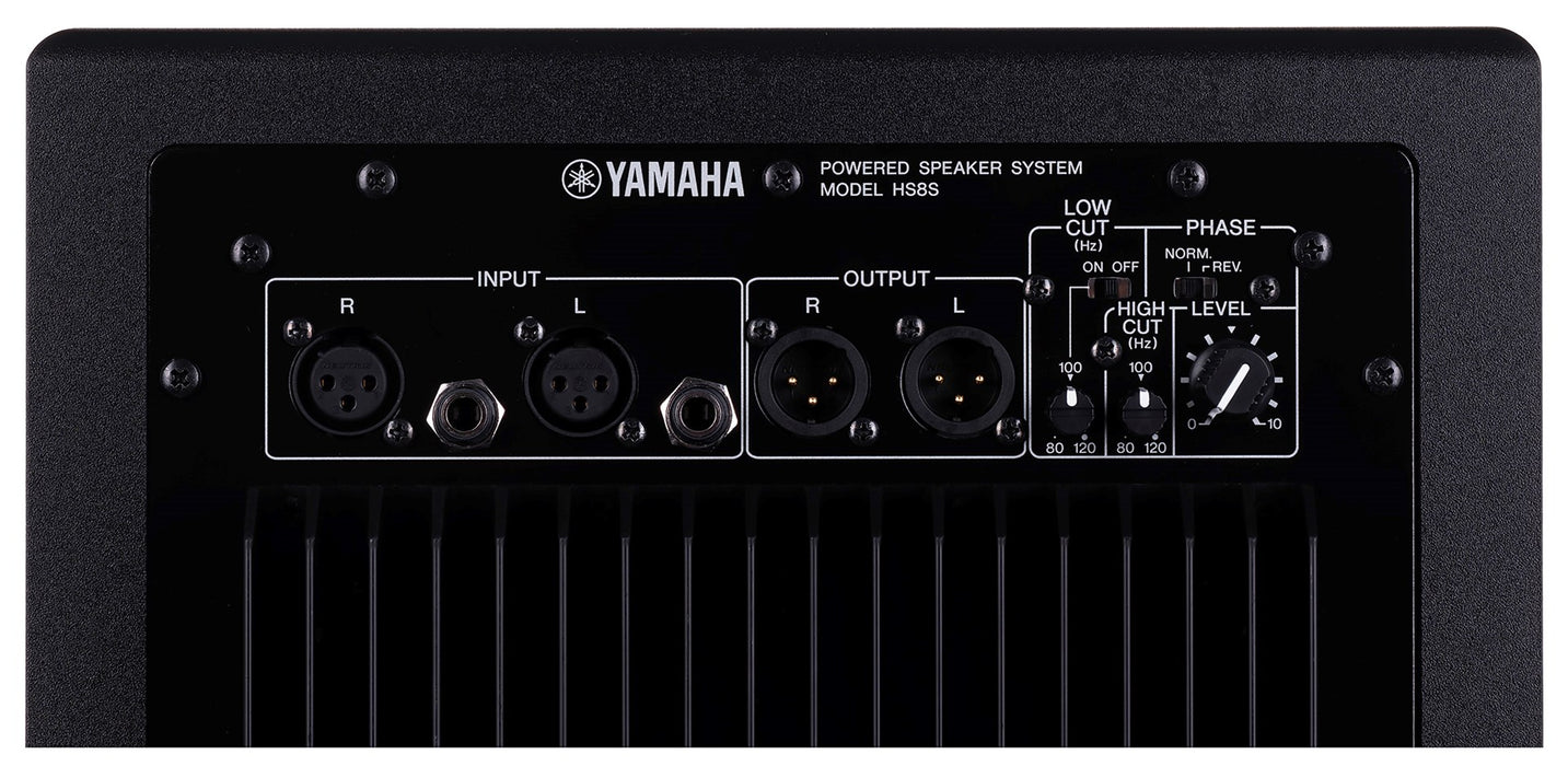 Yamaha HS8S subwoofer Black 150 W