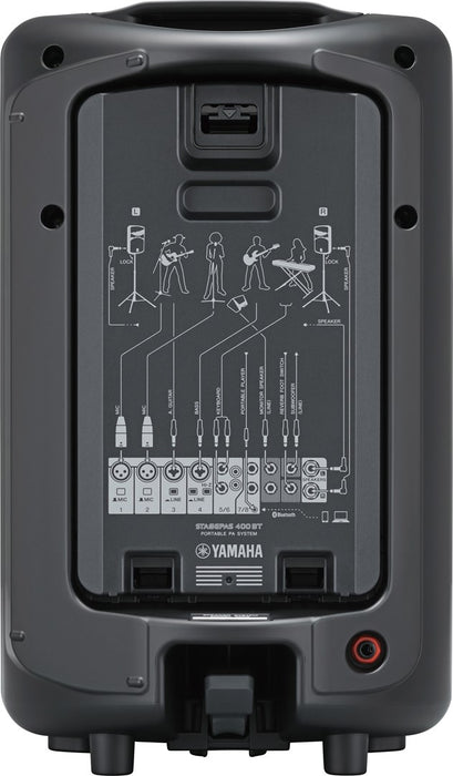 Yamaha Stagepas 400BT - portable PA system with 8-channel mixer and built-in power amplifier