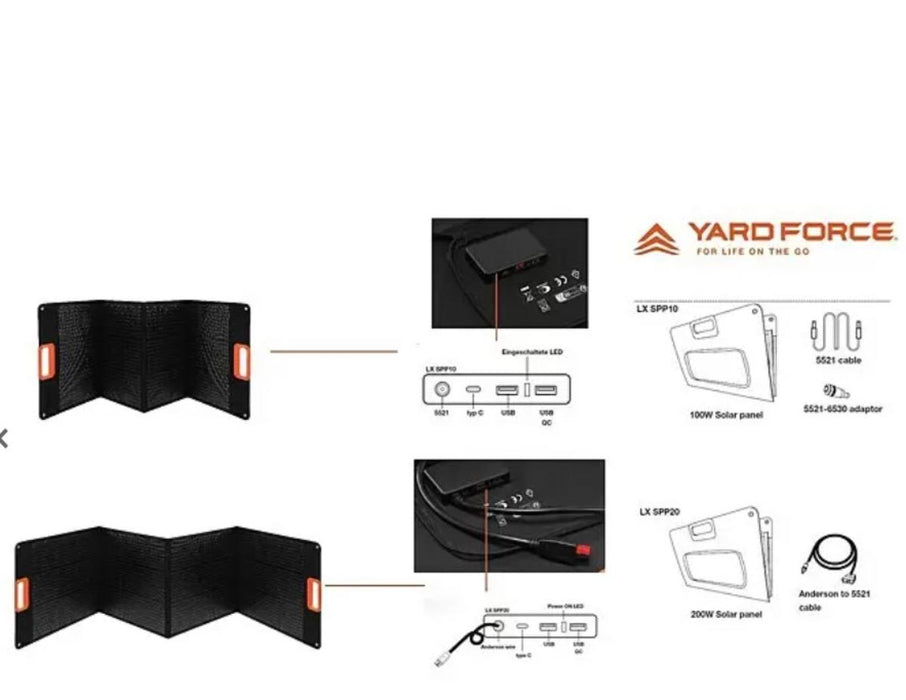 SOLAR PANEL 200W YARDFORCE