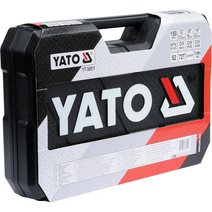Yato YT-38811 socket wrench Socket wrench set 150 pc(s) - KeysNRE-KLU<<<Manual toolsNRE<<<ActionPL