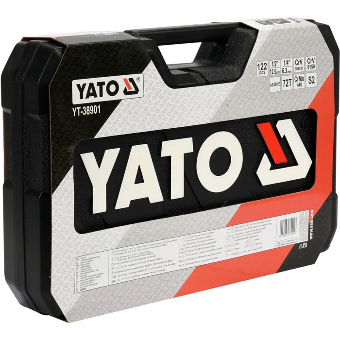 Yato YT-38901 Tool set XXL 1/4-1/2’’ 122 items - Key setsNRE-ZKL<<<Manual toolsNRE<<<ActionPL