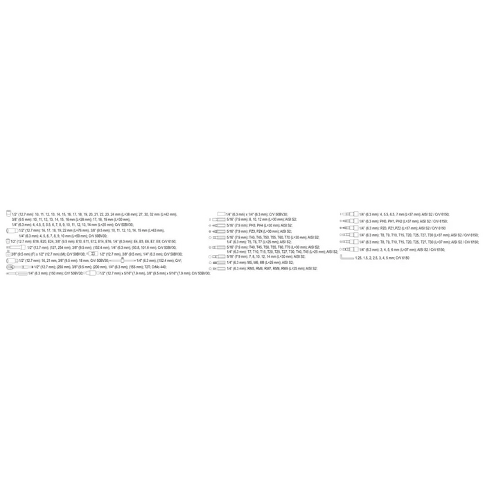 Yato YT-38931 mechanics tool set - KeysNRE-KLU<<<Manual toolsNRE<<<ActionPL