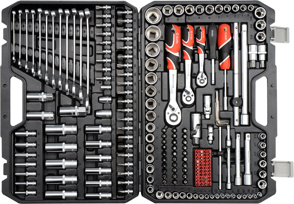 YATO YT-38841 1/4", 3/8", 1/2" Socket wrench set