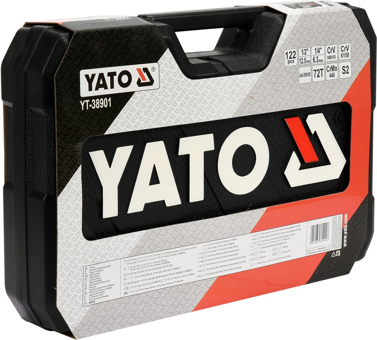 Yato YT-38901 Tool set XXL 1/4-1/2" 122 items