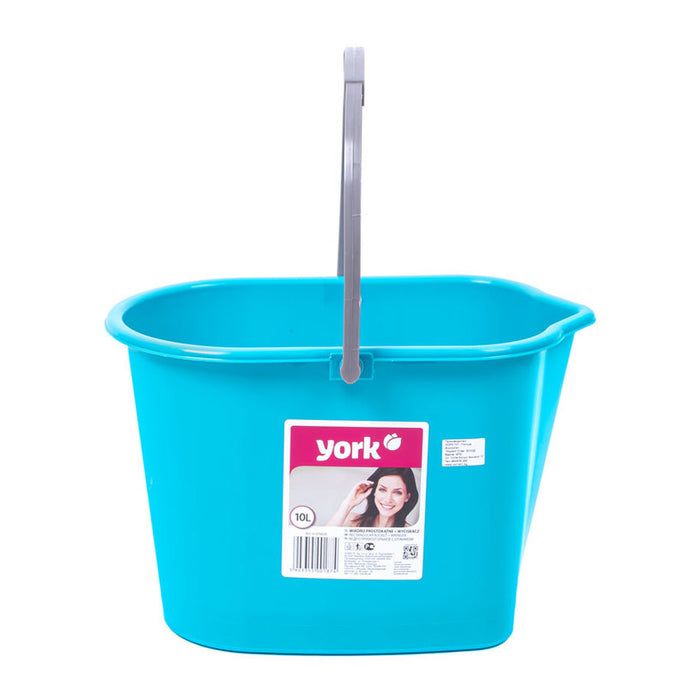 BUCKET RECTANGULAR WITH STRAINER 10L YORK
