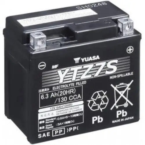 YUASA YTZ7S 6.3AH 130A R+ AGM - АКУМУЛАТОРИ<<<MaxCar