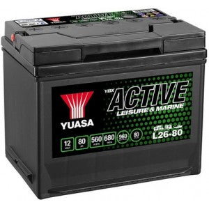 YUASA YBX ACTIVE LEISURE & MARINE 80AH 560A L+