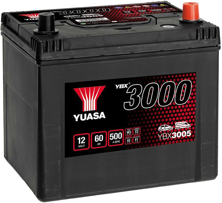 YUASA YBX3000 60AH 500A R+ JIS