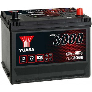 YUASA YBX3000 72AH 630A R+ JIS
