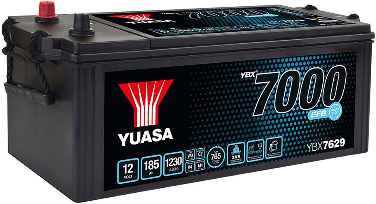YUASA YBX 7000 SUPER HEAVY DUTY EFB 185AH 1230A L+