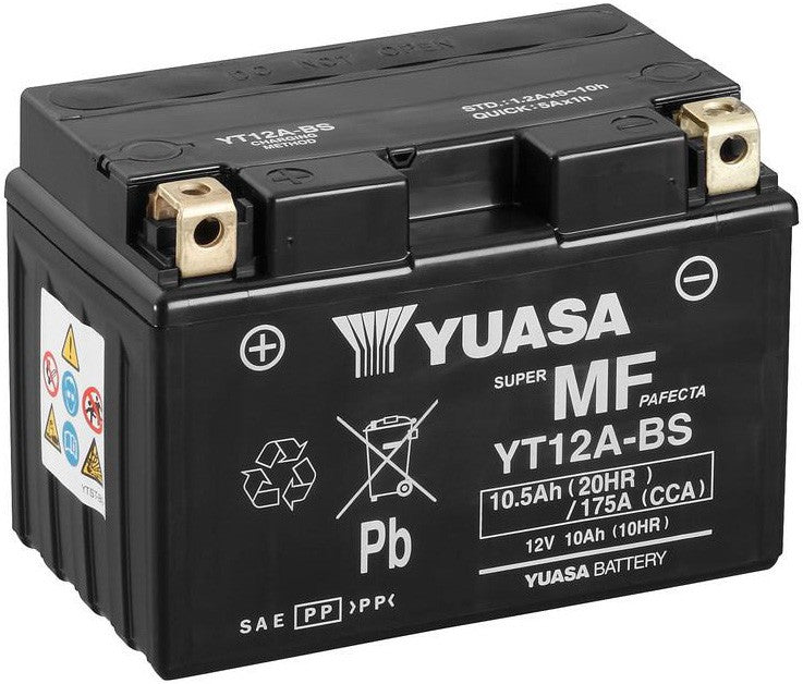 YUASA YT12A-BS 10.5AH 175A L+ AGM