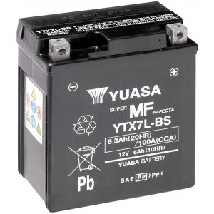 YUASA YTX7L-BS 6.3AH 100A R+ AGM