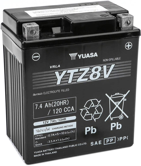 YUASA YTZ8V 7.4AH 120A R+ AGM