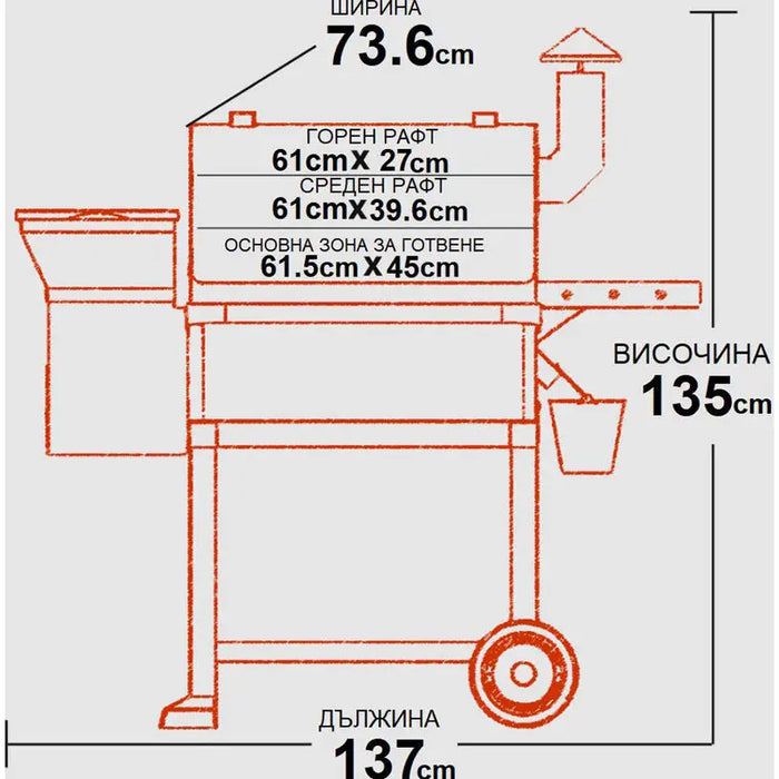 Z GRILLS ZPG-10002B PELLET BARBECUE - Барбекю<<<Барбекю<<<Градина<<<Praktiker